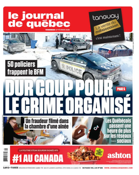 Cover of Le Journal de Quebec