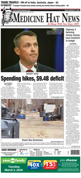 Cover of Medicine Hat News