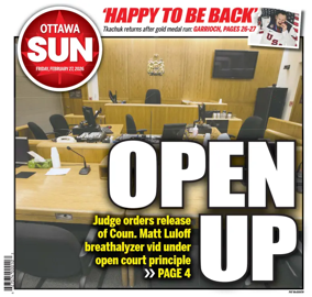 Cover of Ottawa Sun