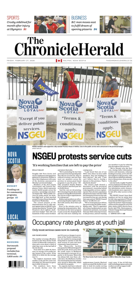 Cover of The Chronicle Herald (Provincial)