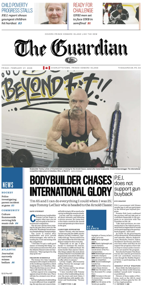 Cover of The Guardian (Charlottetown)