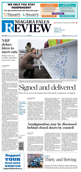 Cover of The Niagara Falls Review