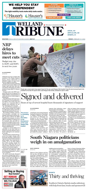 Cover of The Welland Tribune