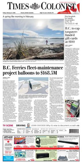 Cover of Times Colonist
