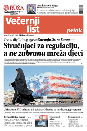 Cover of Vecernji list - Hrvatska