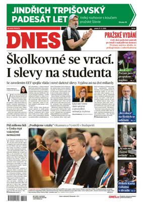 Cover of Dnes Prague Edition
