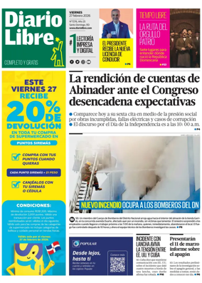 Cover of Diario Libre (Republica Dominicana)