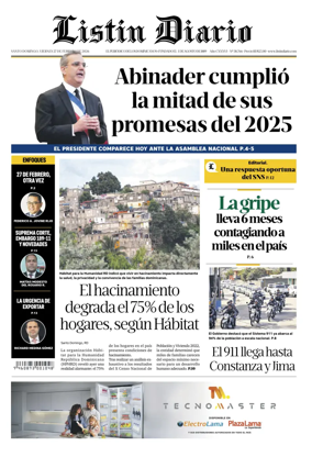 Cover of Listin Diario