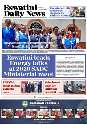 Cover of Eswatini Daily News