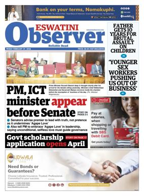 Cover of Eswatini Observer