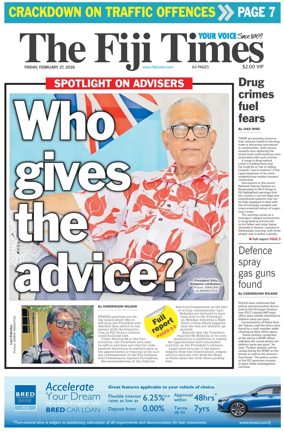 Cover of The Fiji Times