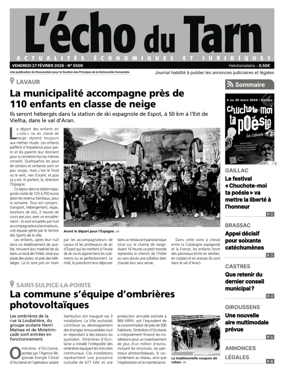 Cover of L’echo du Tarn