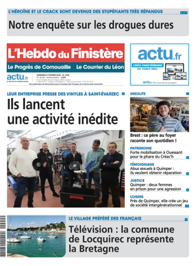 Cover of L'Hebdo du Finistere - Le Progres de Cornouaille Le Courrier du Leon