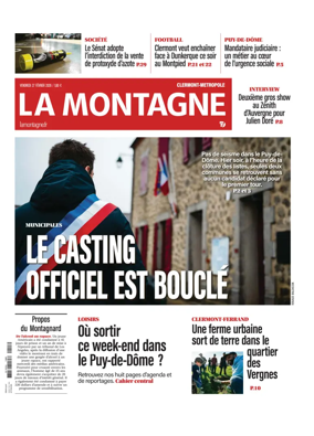 Cover of La Montagne (Clermont-Metropole)