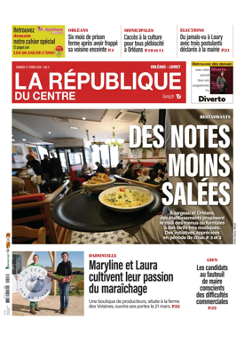 Cover of La Republique du Centre (Orleans - Loiret))