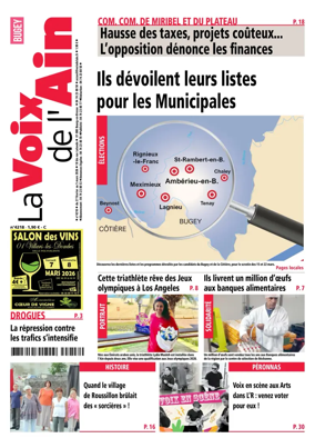 Cover of La Voix de l’Ain Amberieu en Bugey - Meximieux