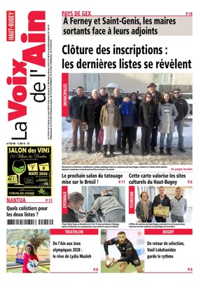 Cover of La Voix de l’Ain Oyonnax