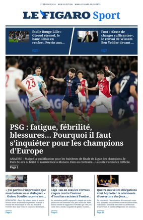 Cover of Le Figaro Sport