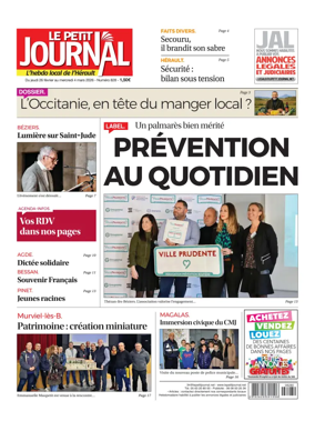 Cover of Le Petit Journal - L'hebdo local de l'Herault