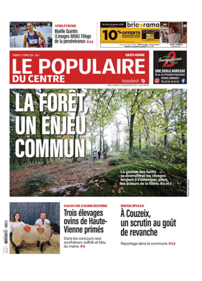 Cover of Le Populaire du Centre (Haute-Vienne)