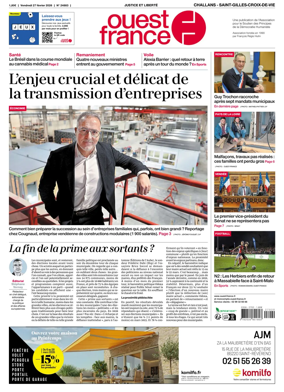 Cover of Ouest France (Challans / Saint-Gilles-Croix-de-Vie)