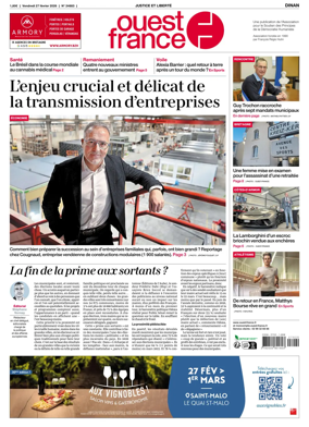 Cover of Ouest France (Dinan)