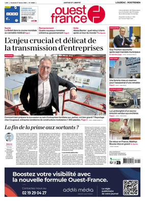 Cover of Ouest France (Loudeac / Rostrenen)
