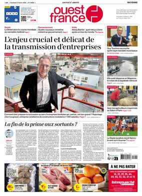 Cover of Ouest France (Mayenne)