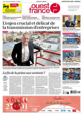 Cover of Ouest France (Nantes / Sud-Loire / Vignoble)