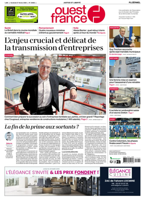 Cover of Ouest France (Ploermel)