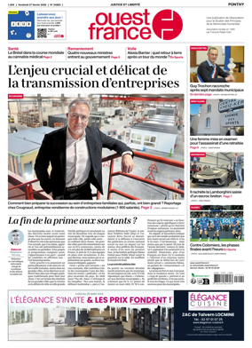 Cover of Ouest France (Pontivy)