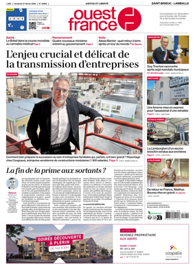 Cover of Ouest-France (Saint-Brieuc Lamballe)