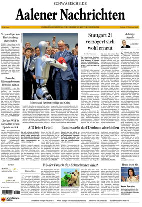 Cover of Aalener Nachrichten