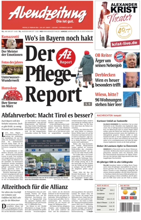 Cover of Abendzeitung Munchen