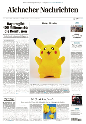 Cover of Aichacher Nachrichten