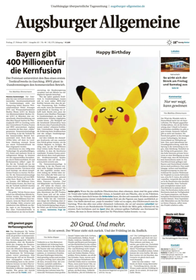 Cover of Augsburger Allgemeine (Ausgabe Stadt)