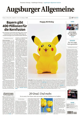 Cover of Augsburger Allgemeine (Land West)