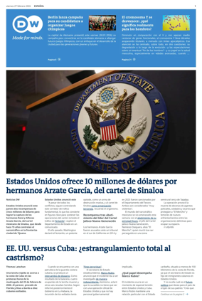 Cover of Deutsche Welle (Spanish edition)