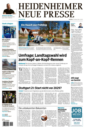 Cover of Heidenheimer Neue Presse