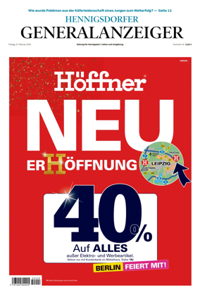 Cover of Hennigsdorfer Generalanzeiger