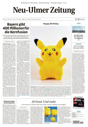 Cover of Neu-Ulmer Zeitung