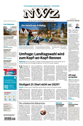 Cover of NWZ – Neue Wurttembergische Zeitung