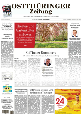 Cover of Ostthuringer Zeitung (Gera)