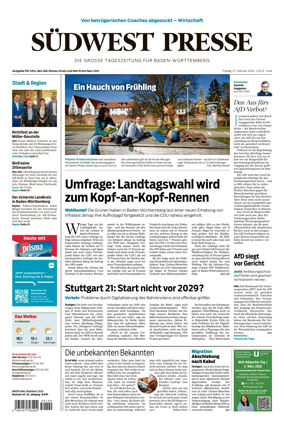 Cover of Sudwest Presse