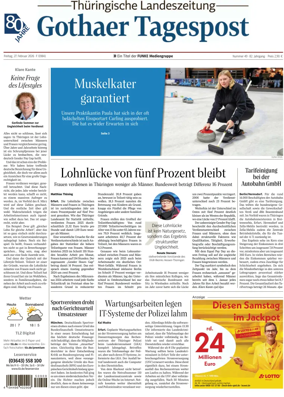 Cover of Thuringische Landeszeitung (Gotha)