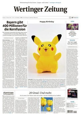 Cover of Wertinger Zeitung