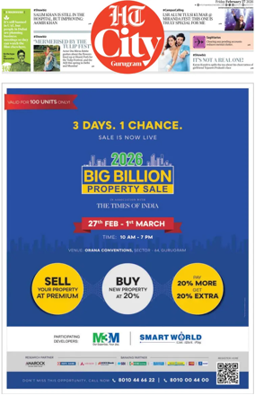 Cover of Hindustan Times (Gurgaon) - City