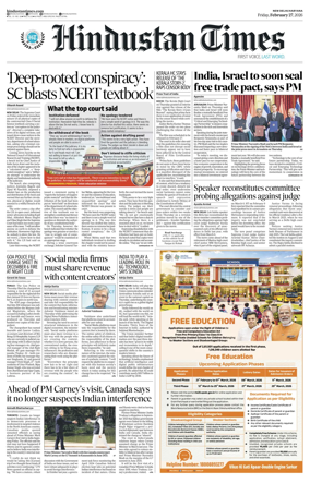 Cover of Hindustan Times Haryana