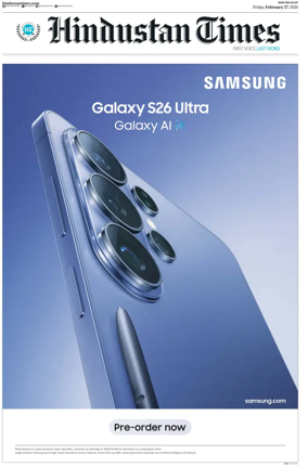 Cover of Hindustan Times (West UP)