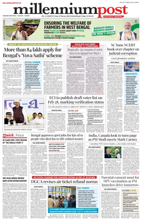 Cover of Millennium Post (Kolkata)